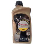 Lubrificante do Motor Total Quartz 9000 5W40 Sintético Api SN - ACEA A3/B4 - 1L